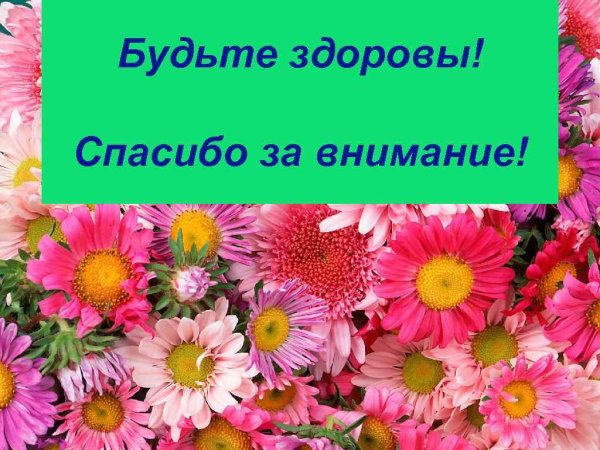Спасибо за внимание цветы