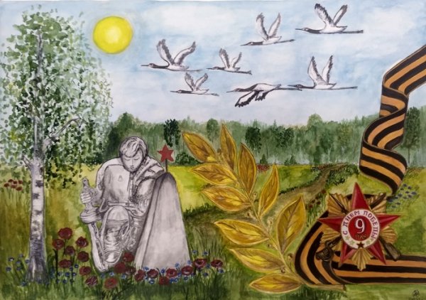 Рисунок на тему Весна Победы