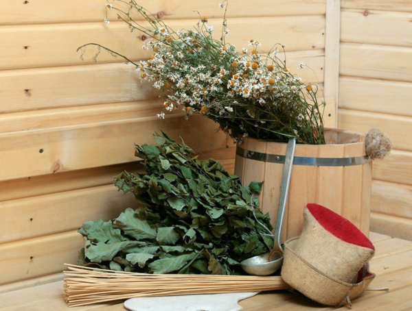 Красивый веник для бани