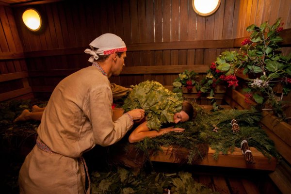 Баня с травами