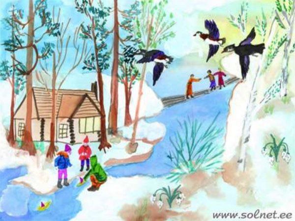 Д. Кустанович "весенний ручей"