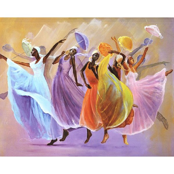 Танцующие девушки картина