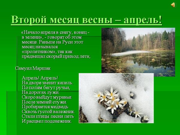 Приметы весны задания