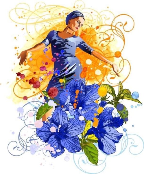 Девушка кружится