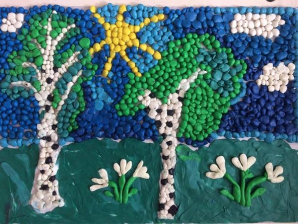 Пластилинография для детей