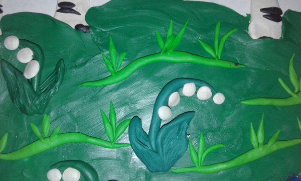 Пластилинография весенние цветы