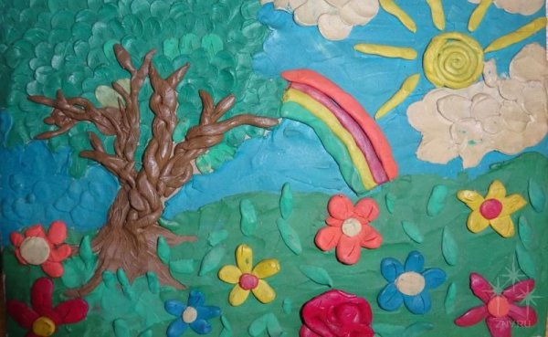 Декоративная лепка в детском саду