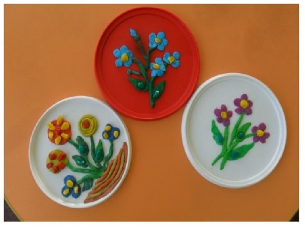 Аппликация из пластилина