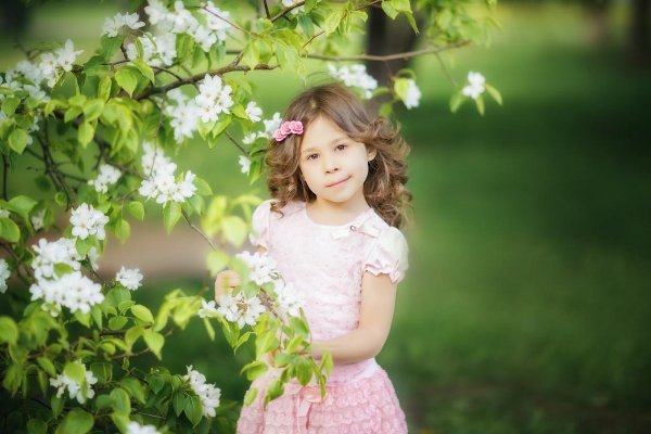 Весенняя фотосъемка детей