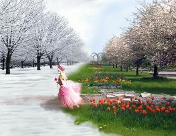 Зима переходящая в весну