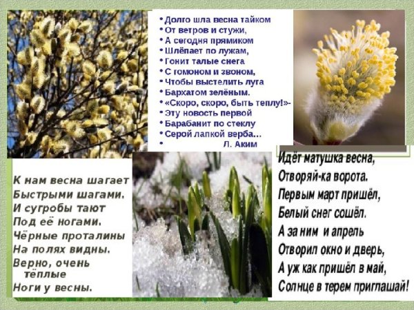 Весна пришла стихотворение