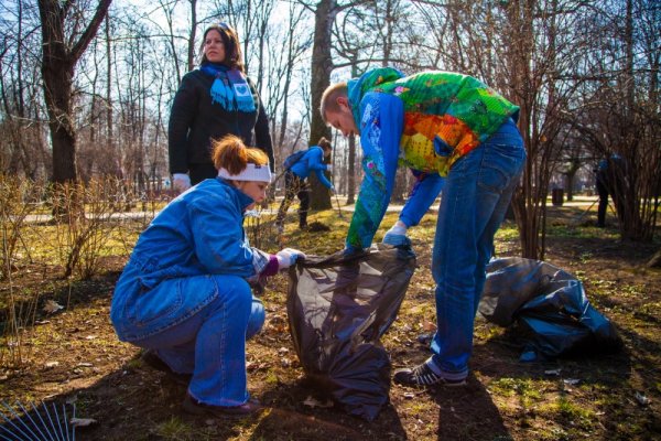 Уборка территории весной