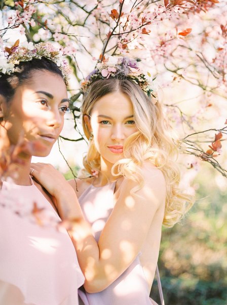 Фотосессия с подругой весной