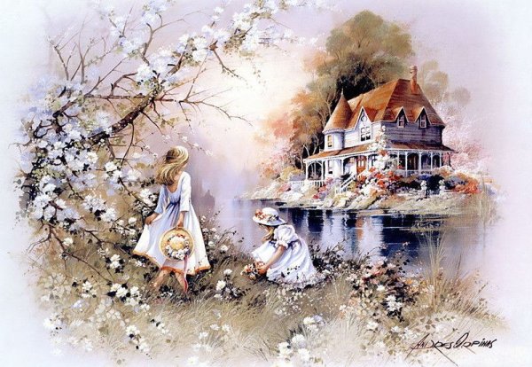 Винтажная открытка с 8 марта