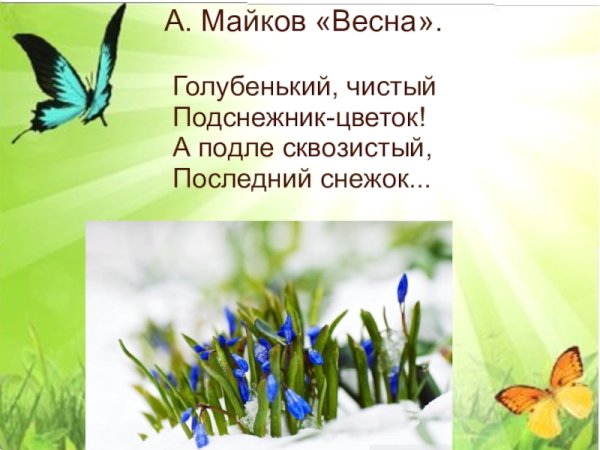 Стихи о природе