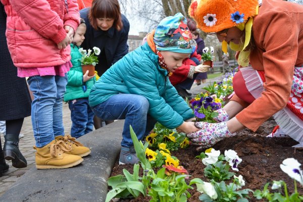 Клумба для детей