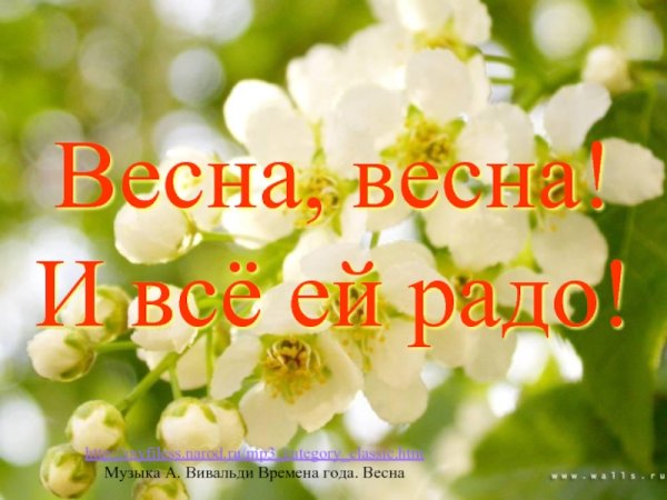 Теплой и радостной весны