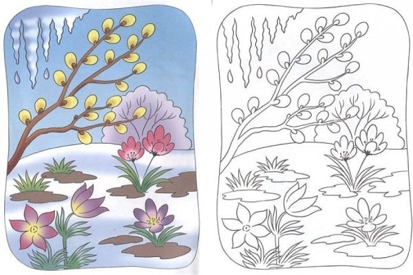 Весенний рисунок карандашом