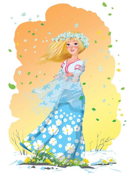 Девушка Весна для детского сада