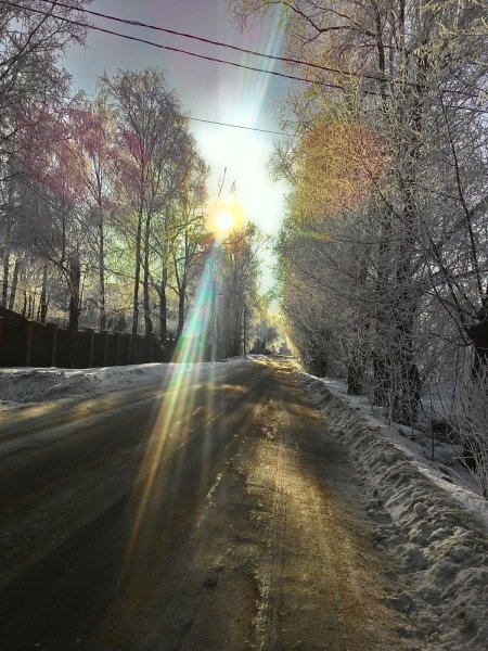 Переход из лета в зиму