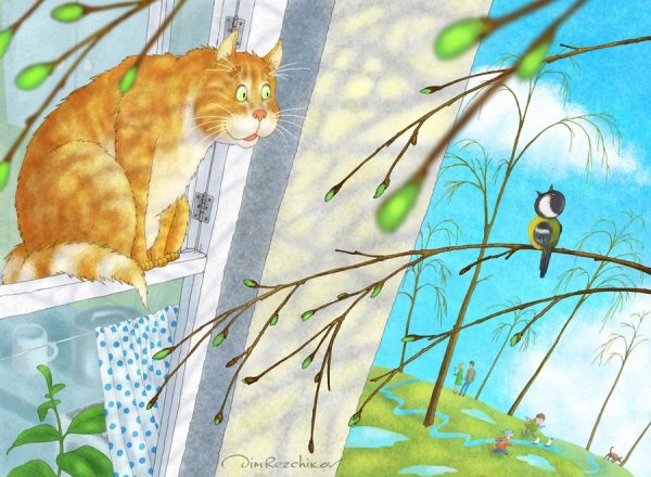 Весенние иллюстрации