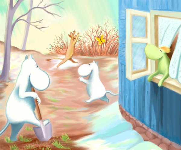 Смешные весенние иллюстрации