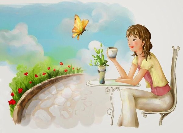 Девочка с одуванчиком