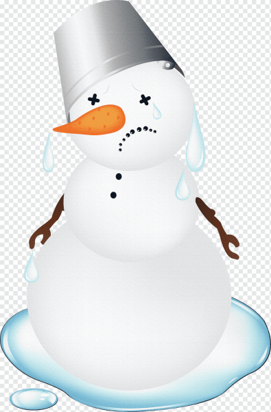 Подтаявший Снеговик