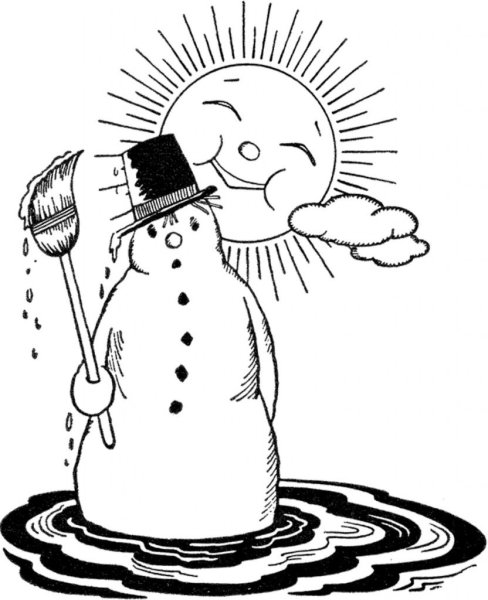 Тающий Снеговик