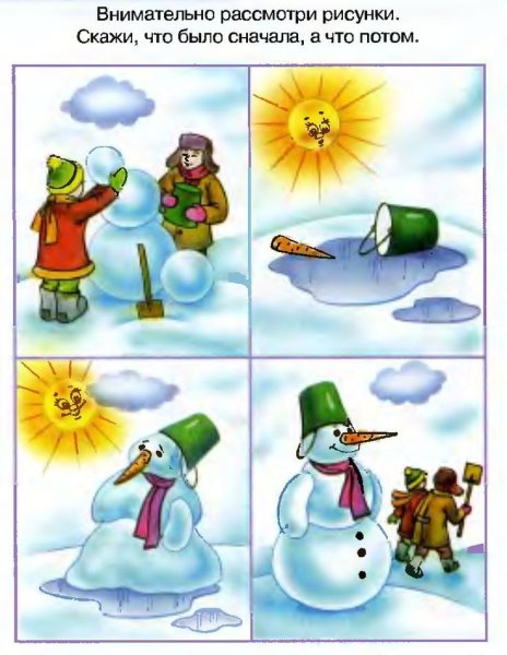 Что сначала что потом для дошкольников