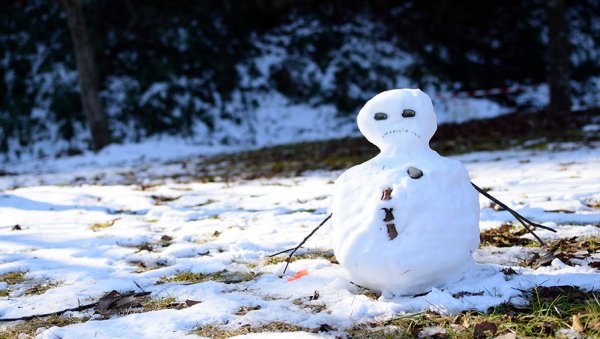 Снеговик тает