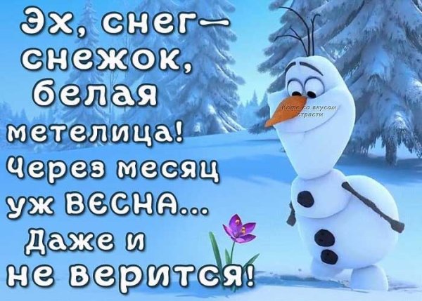 С последним месяцем зимы