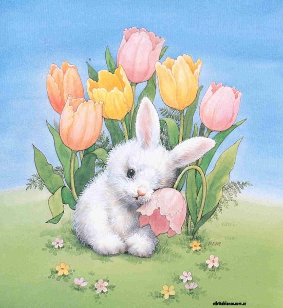 Зайчиха с зайчатами для детей