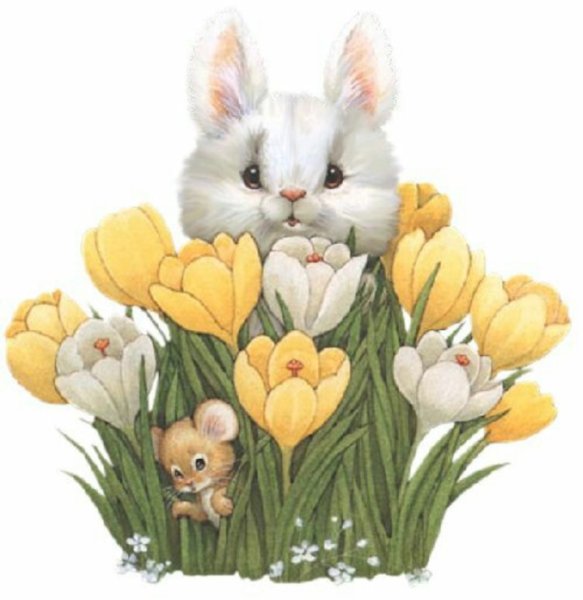 Зверята на прозрачном фоне