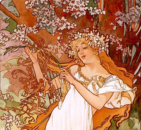 Альфонс Муха Весна