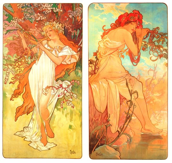 Альфонс Муха Весна