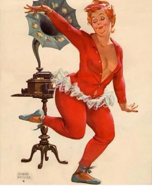 Пин ап Хильда на море