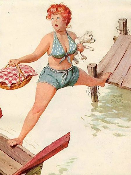 Художник Дуэйн Брайерс толстушка Хильда