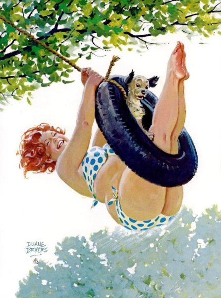 Художник Дуэйн Брайерс толстушка Хильда