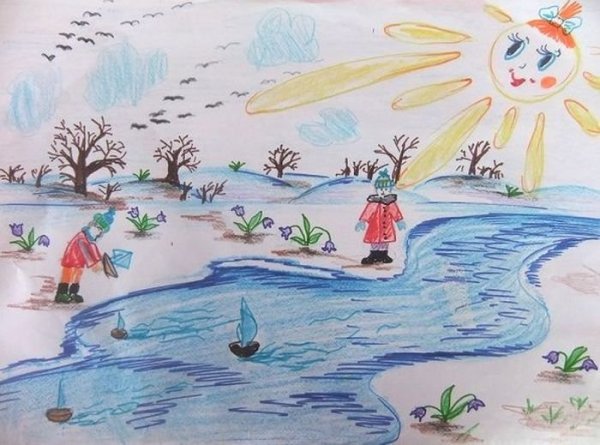 Конкурс весенних рисунков