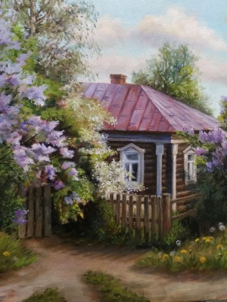 Владимир Жданов домик в сиренях