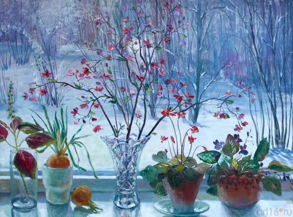 Зимний натюрморт живопись
