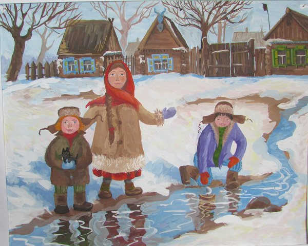 Картина Весна для детей