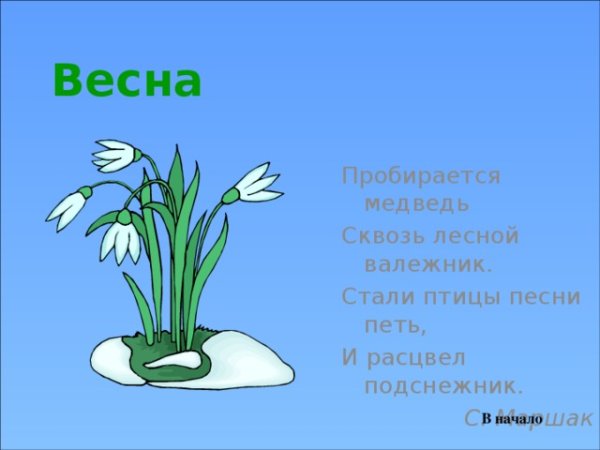 Иллюстрация к стихотворению апрель Маршак