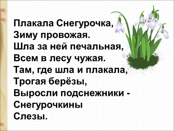Иллюстрация к стихотворению апрель Маршак
