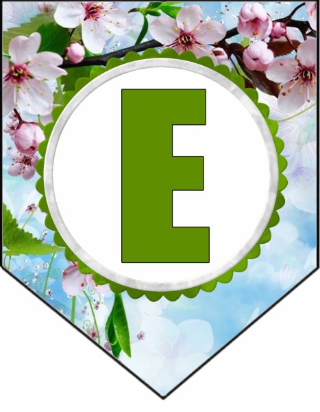 Буквы в виде цветов