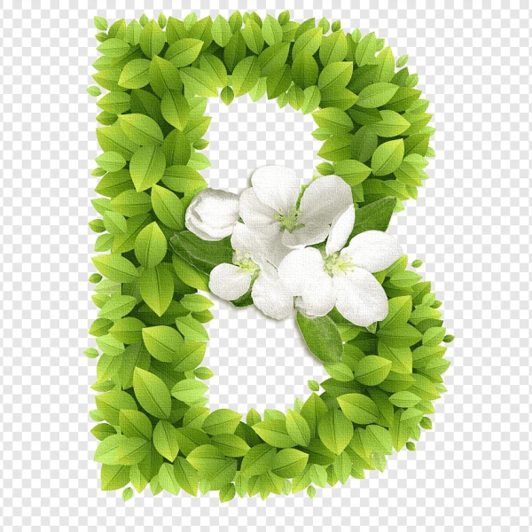 Цветочные буквы русского алфавита