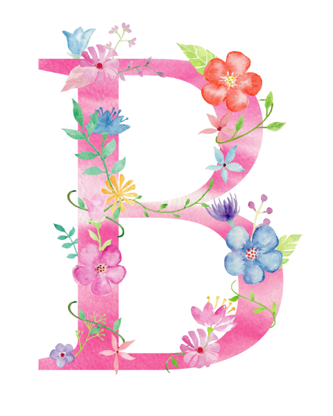 Красивый весенний шрифт