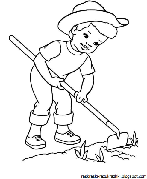 Детский рисунок труд человека (45 фото) » рисунки для срисовки на демонтаж-самара.рф