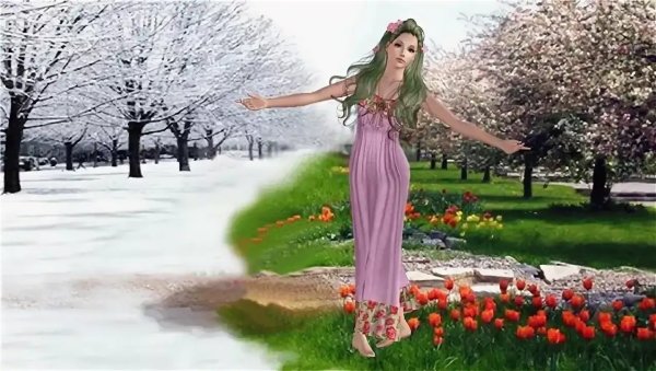 Встреча зимы и весны картины художников